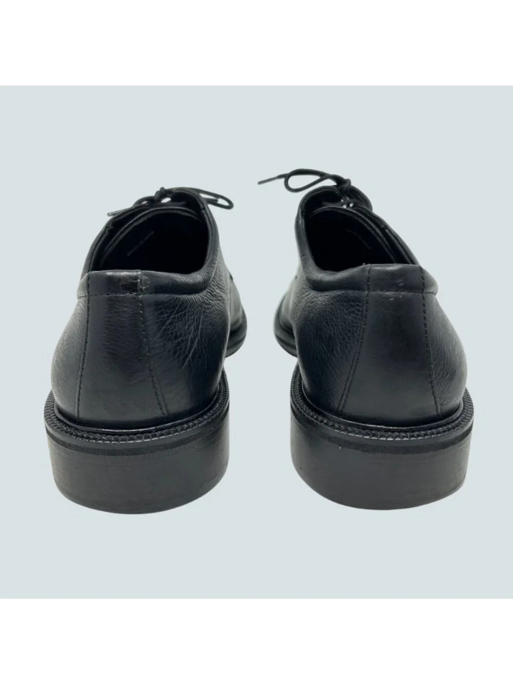 Cole Haan Men’s 10 M Black Leather Split Toe Derby Dress Shoes Apron Toe